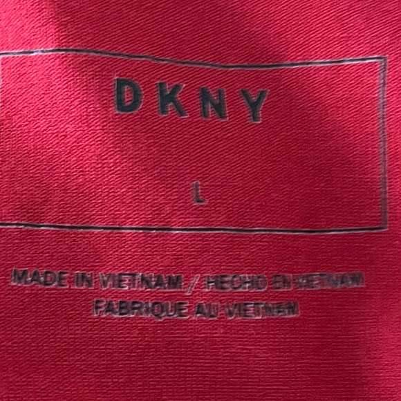 DKNY Scooped Neck Red Top - Size L - Picture 7 of 10